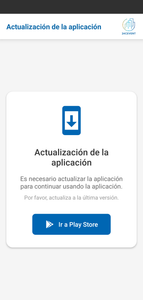 Actualización app móvil